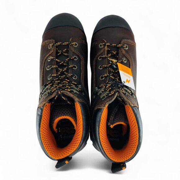 Timberland PRO Endurance 6" Steel Safety Toe Men's Brown Work Boots TB052562214 - Picture 7 of 13